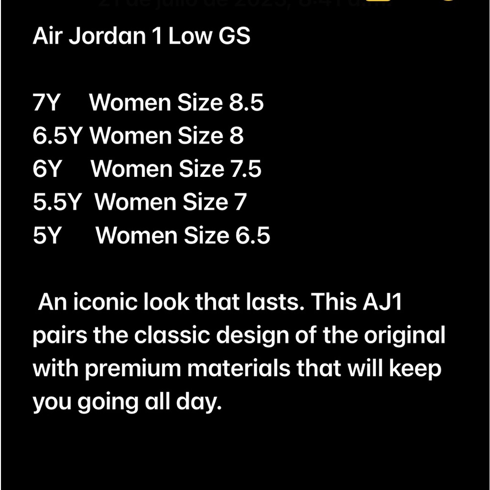 Nike Air Jordan 1 Low Big Girl * Shown: Black/White/Gym Red - Picture 6 of 14